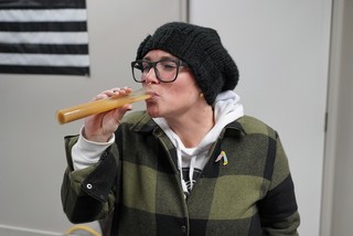 Homebrew - White ale wort samplin