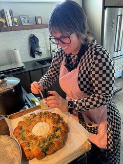 Brie n Biscuit Wreath