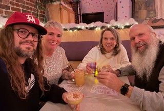 Drinks - Showing Kari's folks some festive, cozy bars