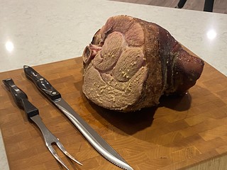 Gonna carve this ham