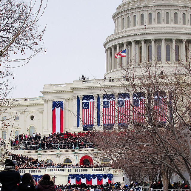 The capitol as Beyoncé performs