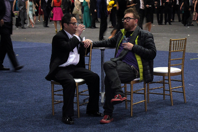 Ryan and Harper having a chat