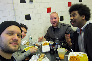 Indian food with Zay and his buddy, Matt