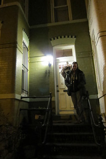 Trying to get our tickets from Holcomb