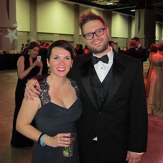 Kari and I hanging back with our OFA tech peeps