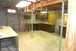 The basement workshop before we bought the place
