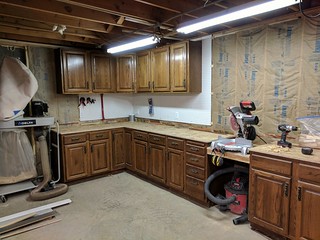 Making some progress on the basement shop