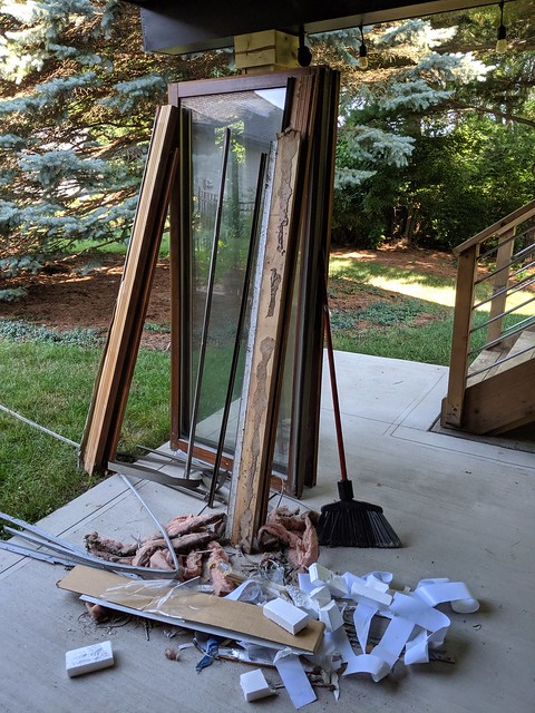 The old rec-room sliding door