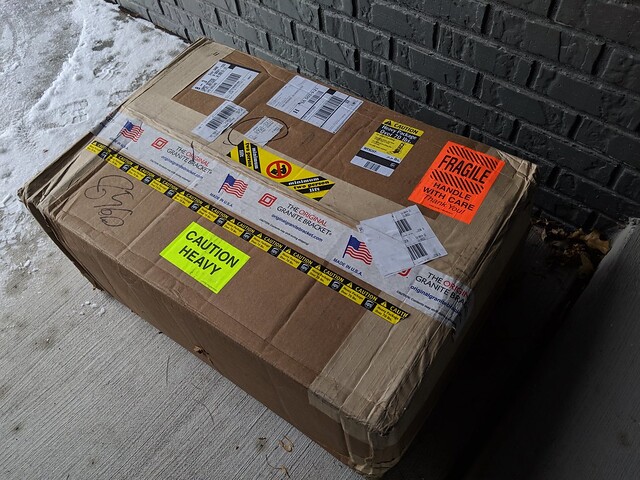 A box of heavy duty brackets have arrived!