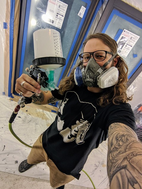 Sprayin that top coat