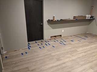 Rec room floor: down