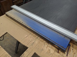 Didn't get the rec room door quite measured right to account for the floor...