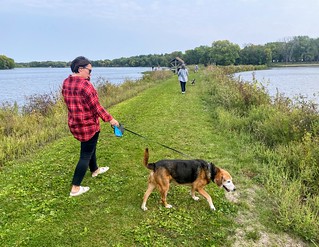 Hikin around the lake