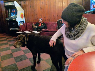 And then, Kari suggested we go to the Rainbo Club for the photo booth, where we were greeted by a very nice old boy