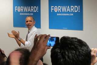 Politics - President Obama drops by