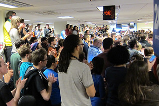 Listening to the President speak