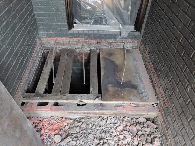 I was surprised to find a full height, hidden room/cavity under my stoop