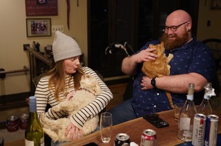 Trent - Olivia and Trent hangin with pets