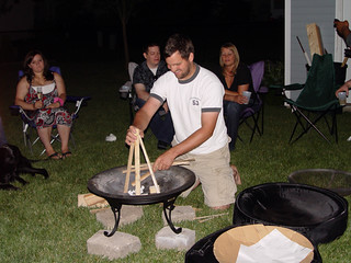 Chuck McGrane - Chuck making fire