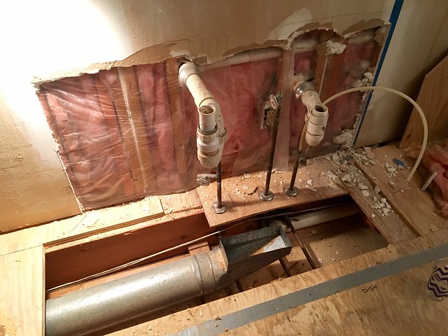 "You'll just have to move the plumbing a few inches," our kitchen designers said