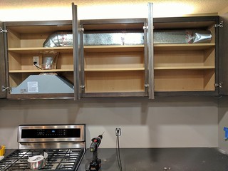 Just installed and HVAC'd up this concealed hood.