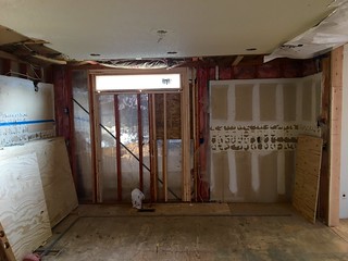 A new kitchen window. Light, without staring at the side of our neighbor's house.