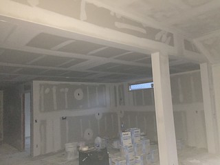 Kitchen gettin drywalled