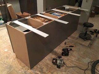 Kari wanted an obscenely large island bar. Our quartz installer said we needed additional support...