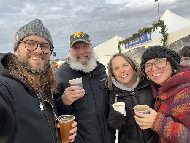 Tastin some good stuff at the Biergarten