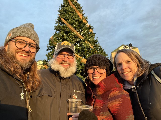 Did we get a selfie by the Christmas tree yet???