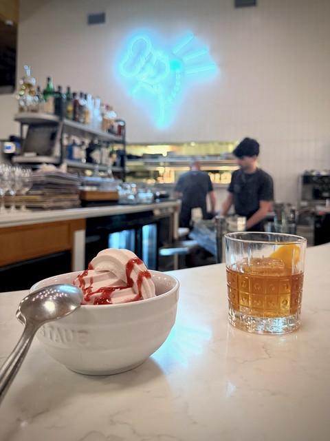 Strawberry Rhubarb Soft Serve