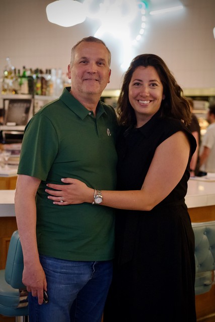 Jeff and Anne were in for one last dinner