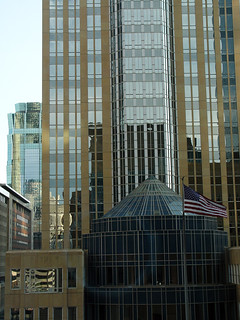 Looking out our Westin Hotel window