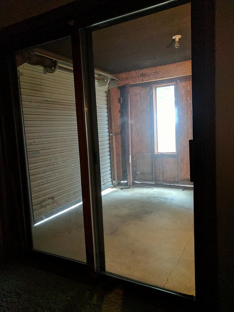 The view from the walk-out basement