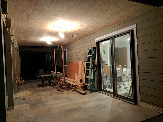 Almost got the back yard patio put together