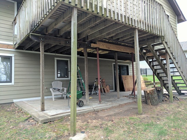 Patio posts on posts on posts