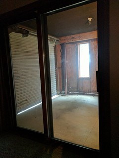 The view from the walk-out basement