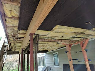 Happy Easter. I'm taking down the crusty old ceiling under our dining room.