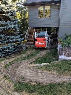 Tearin up the yard a bit...