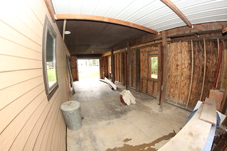 Another shot of the "shed" space below the deck and four-seasons porch...