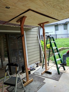 Hacked together these little panel lifts... Not perfect, but they're getting the job done.