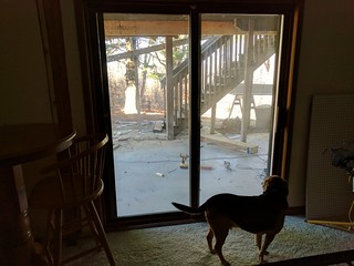 First glimpse of the outdoors from the rec room