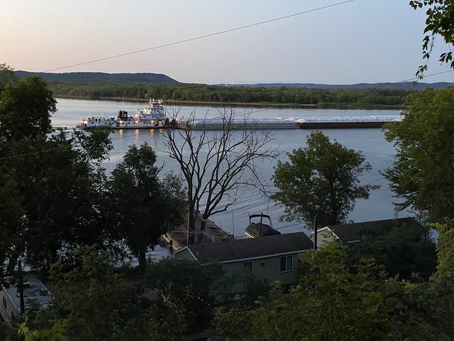 I miss watching barges