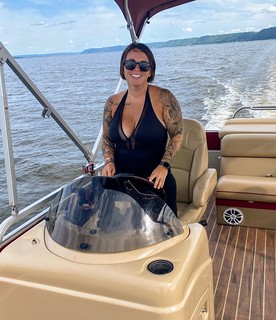 Kari takes the wheel for a bit