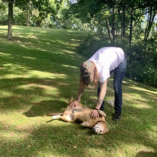 Covid-19 - Old man belly rubs