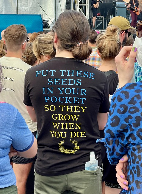 Eat shit first. To fertilize.