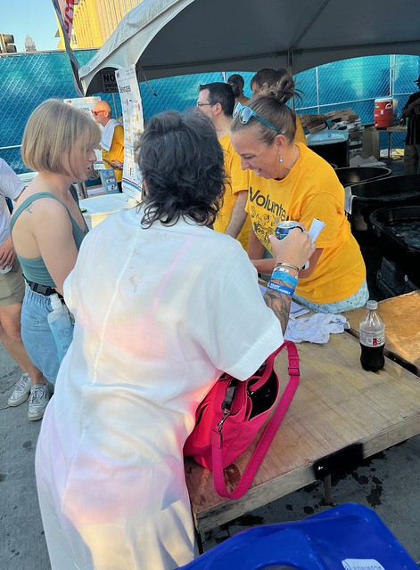 It's always fun to find Michelle volunteering