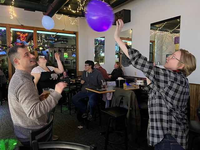 These balloons turned everyone into playful children. It was kind of awesome.