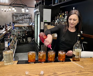 Drinks - Who drinks a brandy old fashioned at lunch? Us, apparently.