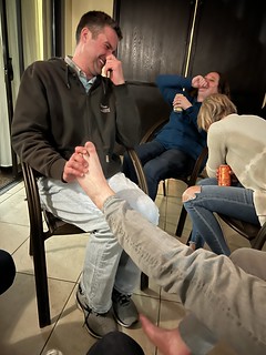 Josh gives Jeff a good foot rub